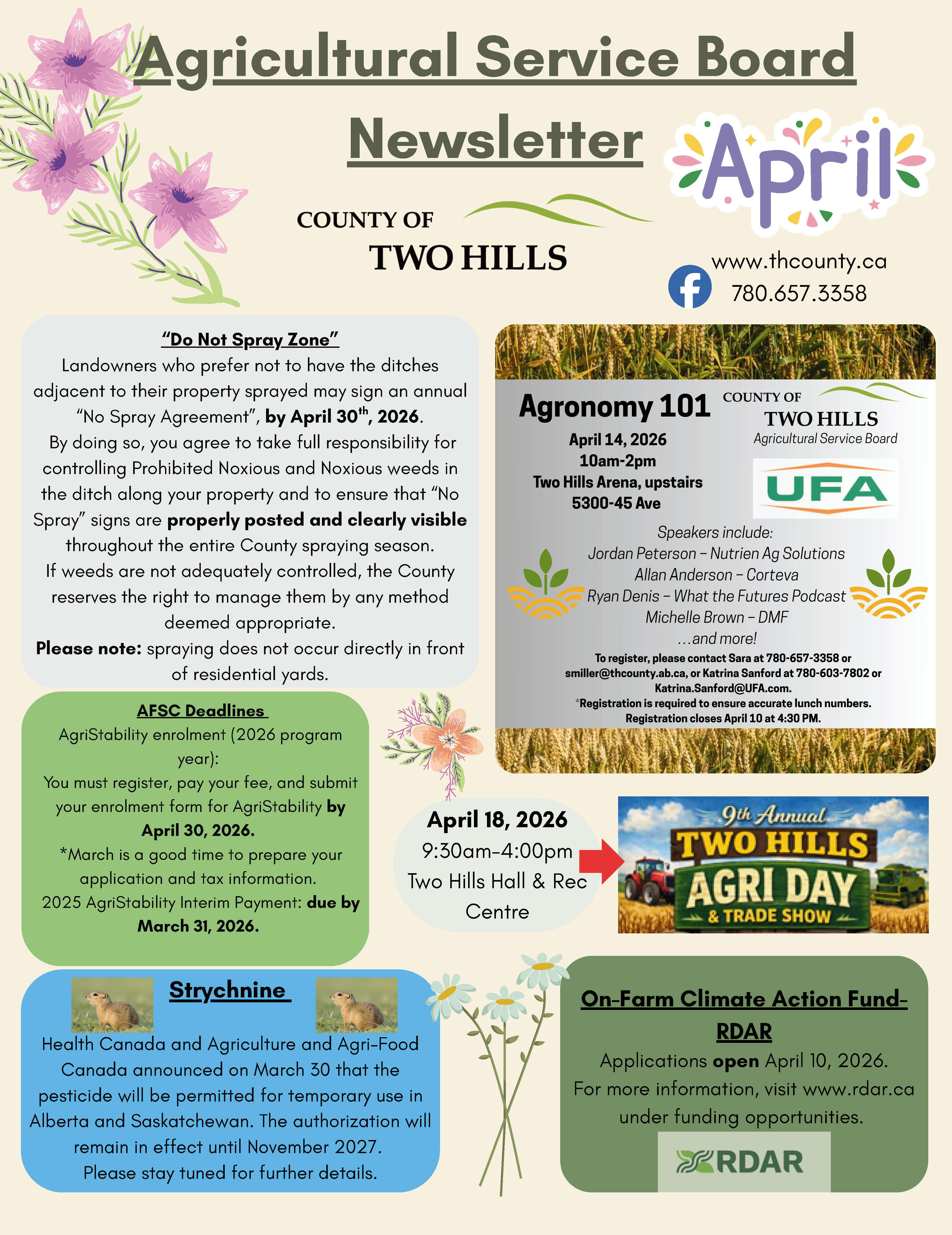 ASB Newsletter April–May 2026, Page 1