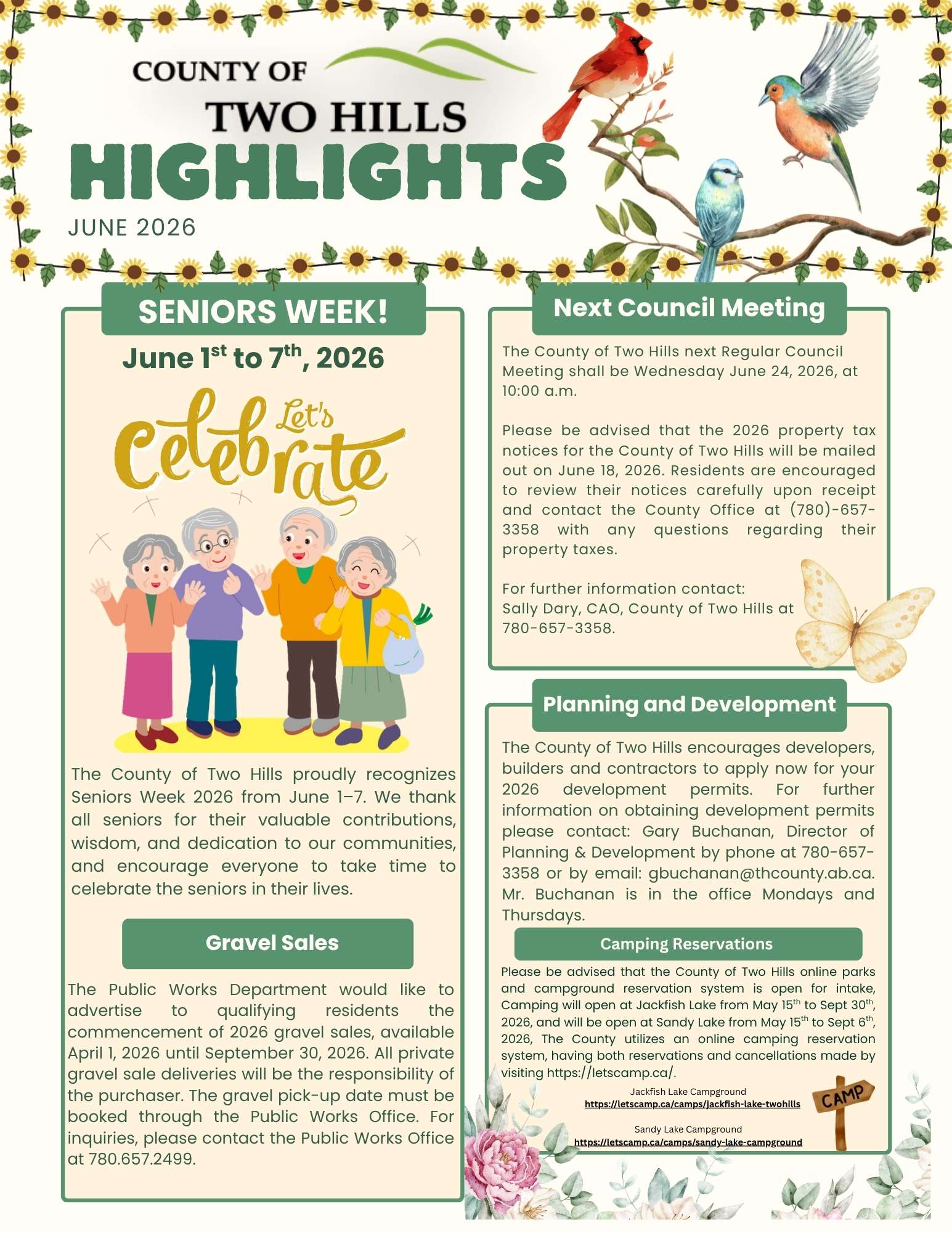 June 2026 Highlights Newsletter, Page 1