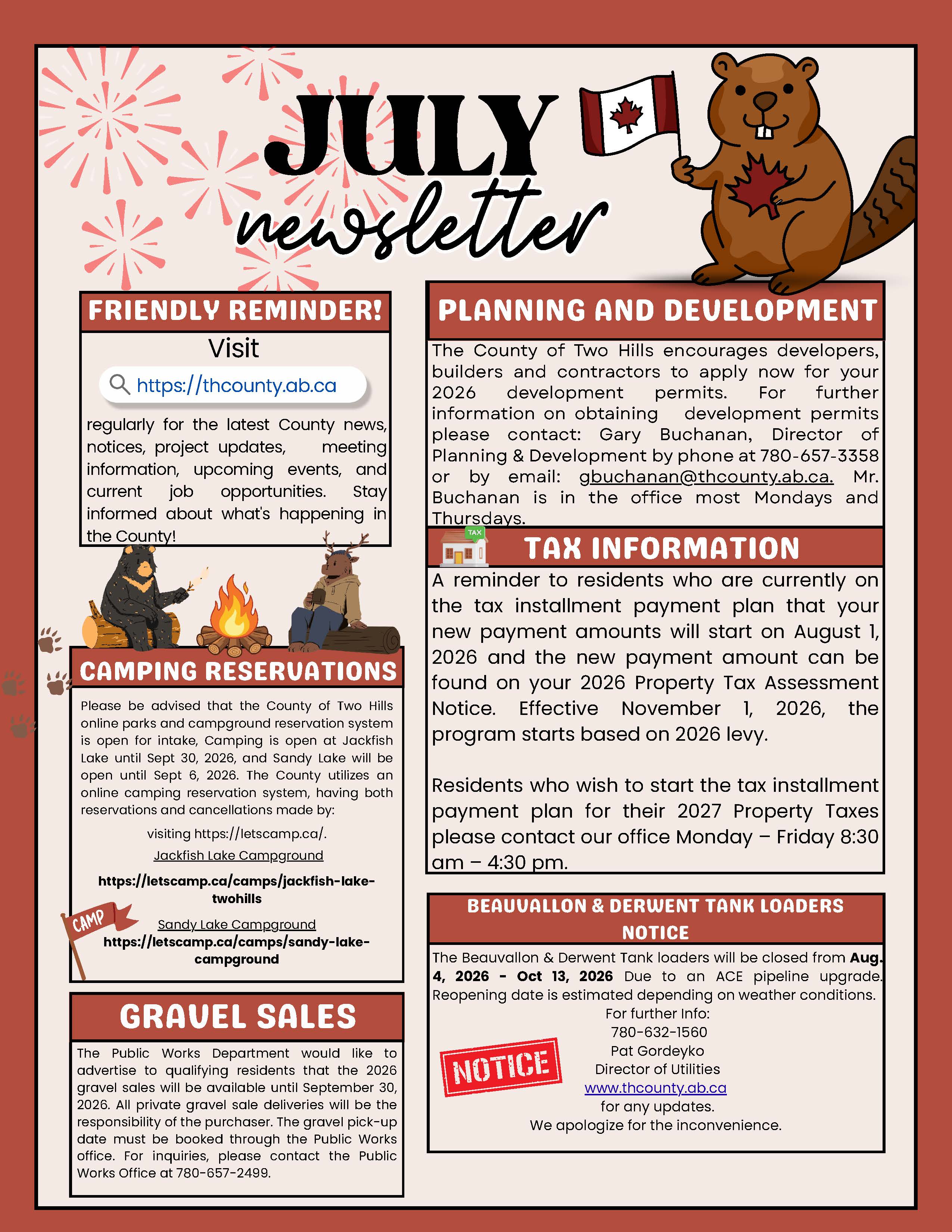 July 2026 Highlights Newsletter, Page 1